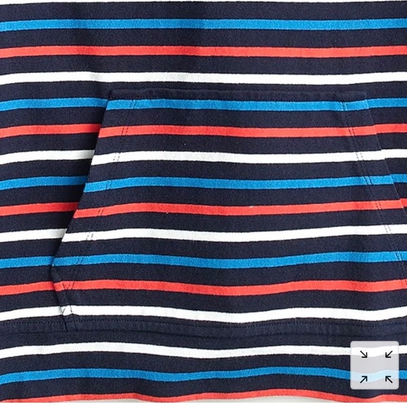 J. Crew Wide-sleeve Hoodie In Stripe Mariner Cloth - Picture 8 of 9